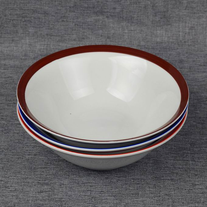 Salad Food Bowl 7"8" Color Line Porcelainware Ceramic Tableware