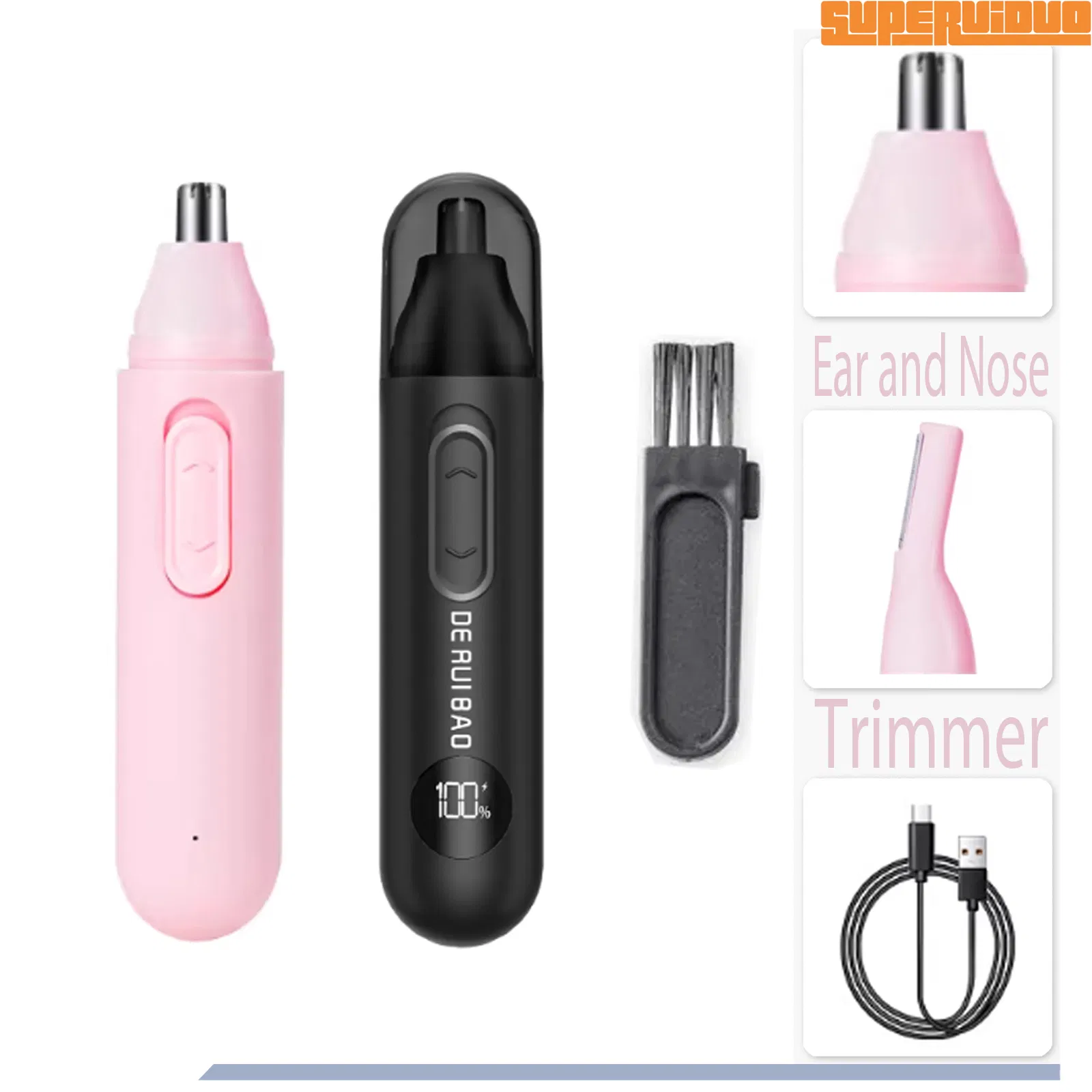Modern Minimalist Men's Groomer Ear and Nose Trimmer