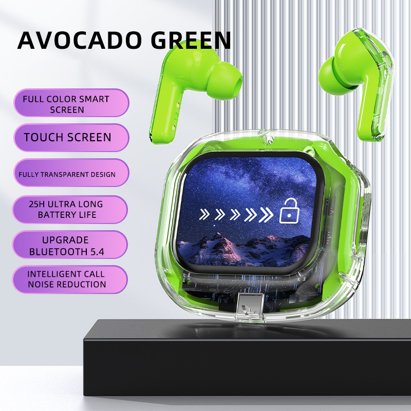 Наушники Airmax Bluetooth с цветным LCD-экраном