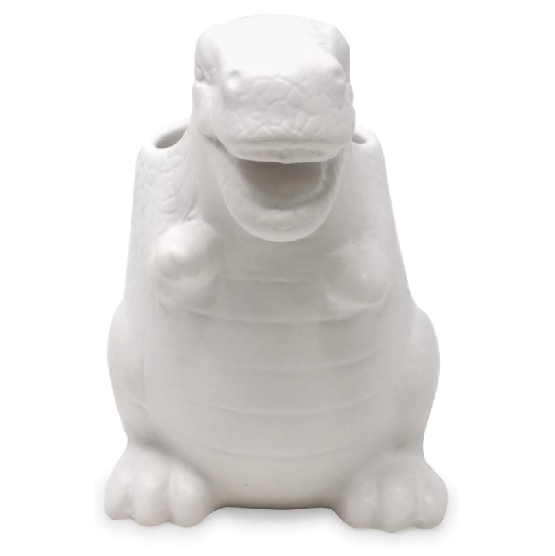 Dinosaur Style Single Ceramic Cup Understated Look Main Bathroom Accessories