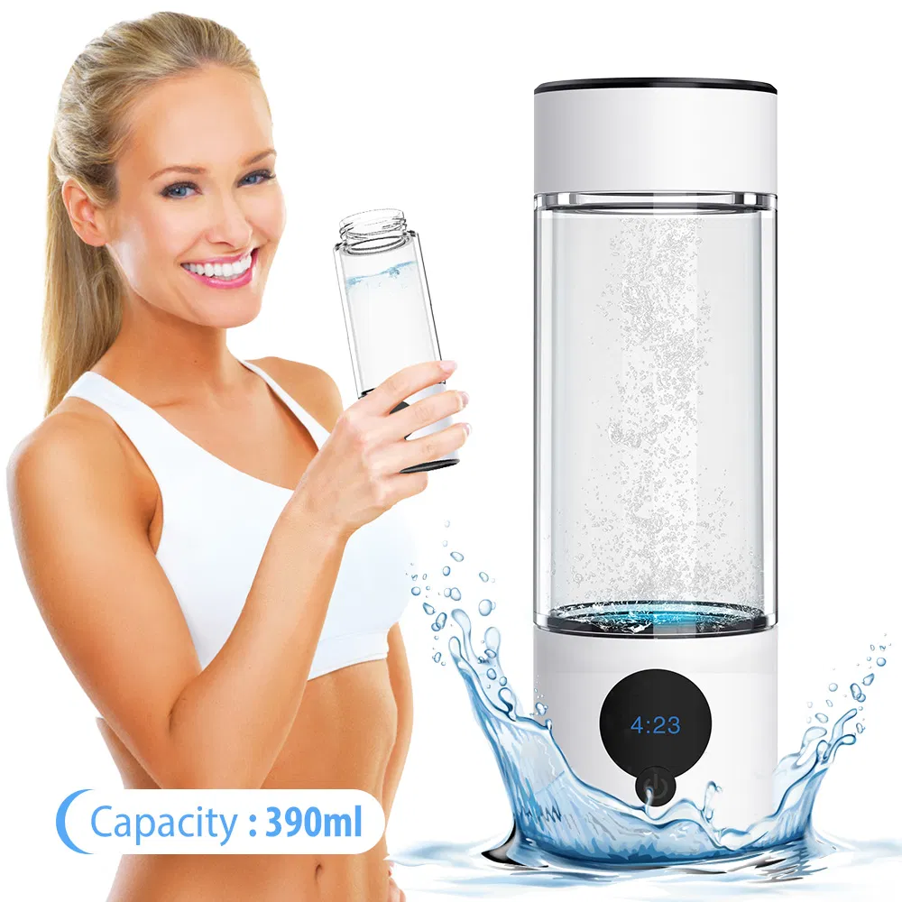 Suyzeko 390ml Spe Pem Technology Hydrogen Rich Water Bottle for Anti Aging