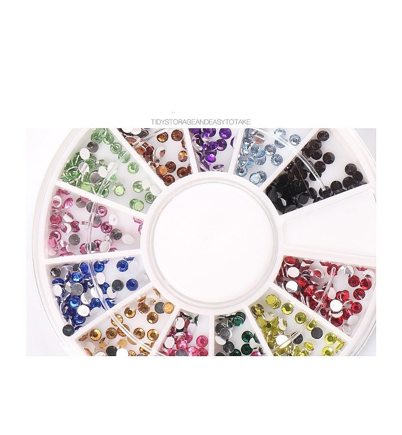 a Hot Boxed Collection of Colorful Nail Ornaments