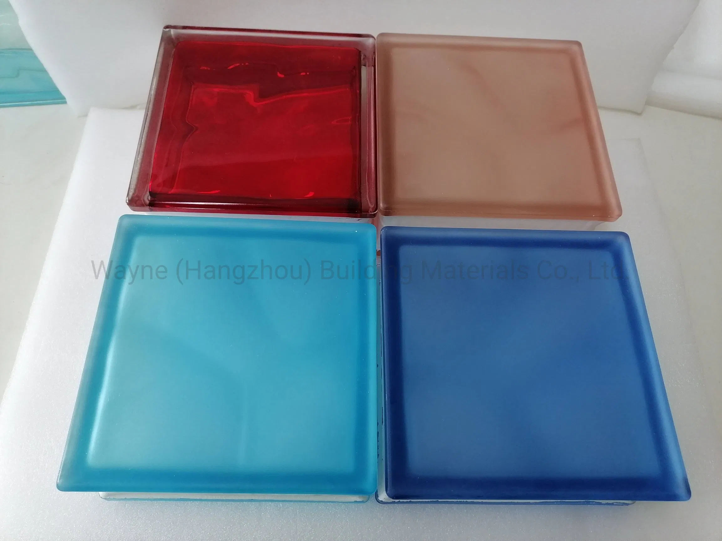 Decorative Glass Block for Glass Partition Wall with Customized Design and Color
