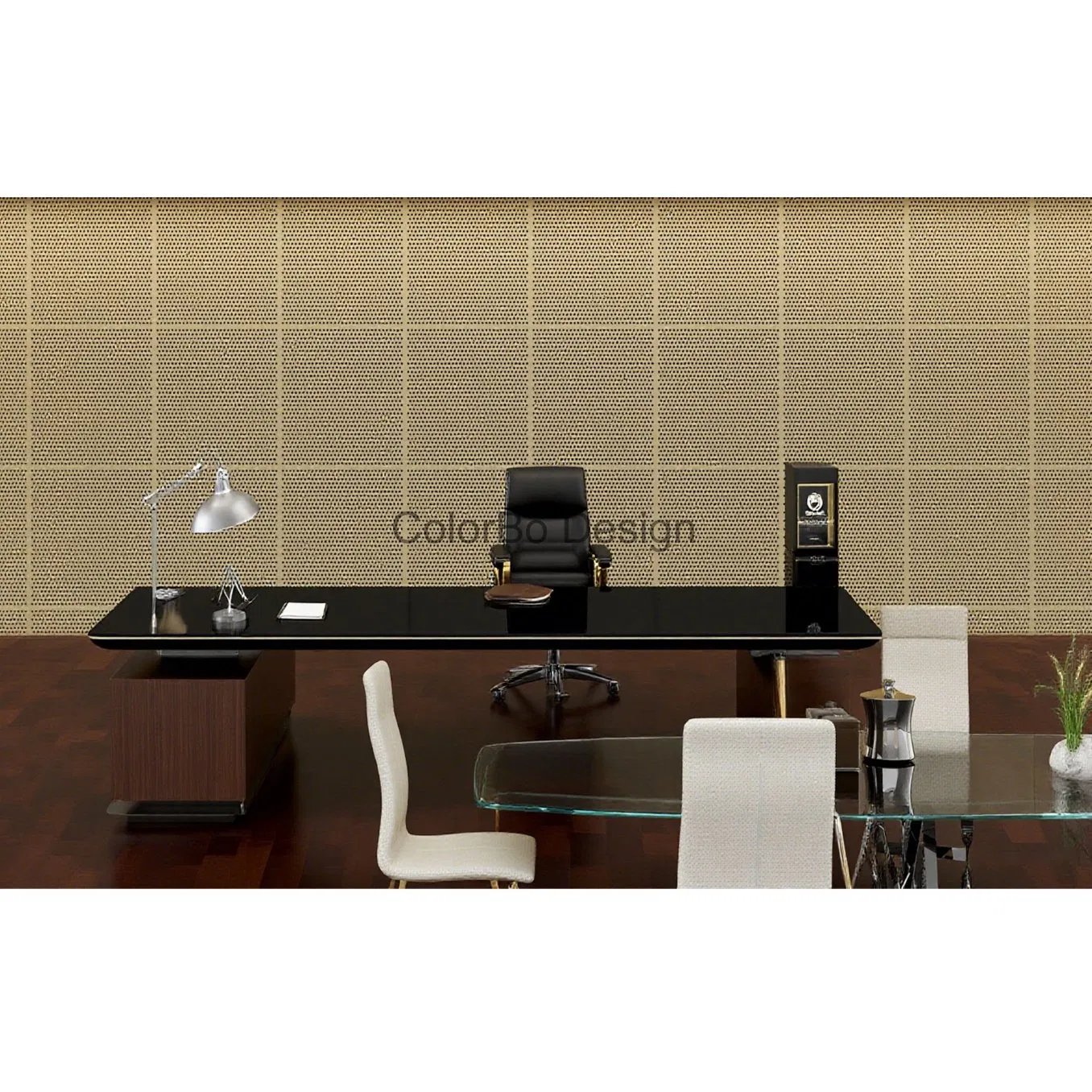 Fireproof Eco-Friendly PET Backing Decorative Perforated Acoustic Panels