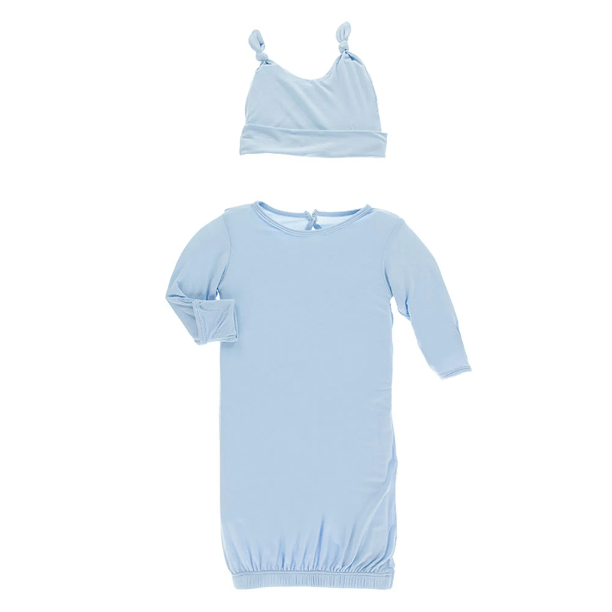 Sleep Bags & Single Knot Hat Set Bamboo Newborn Baby Sleeping Gown