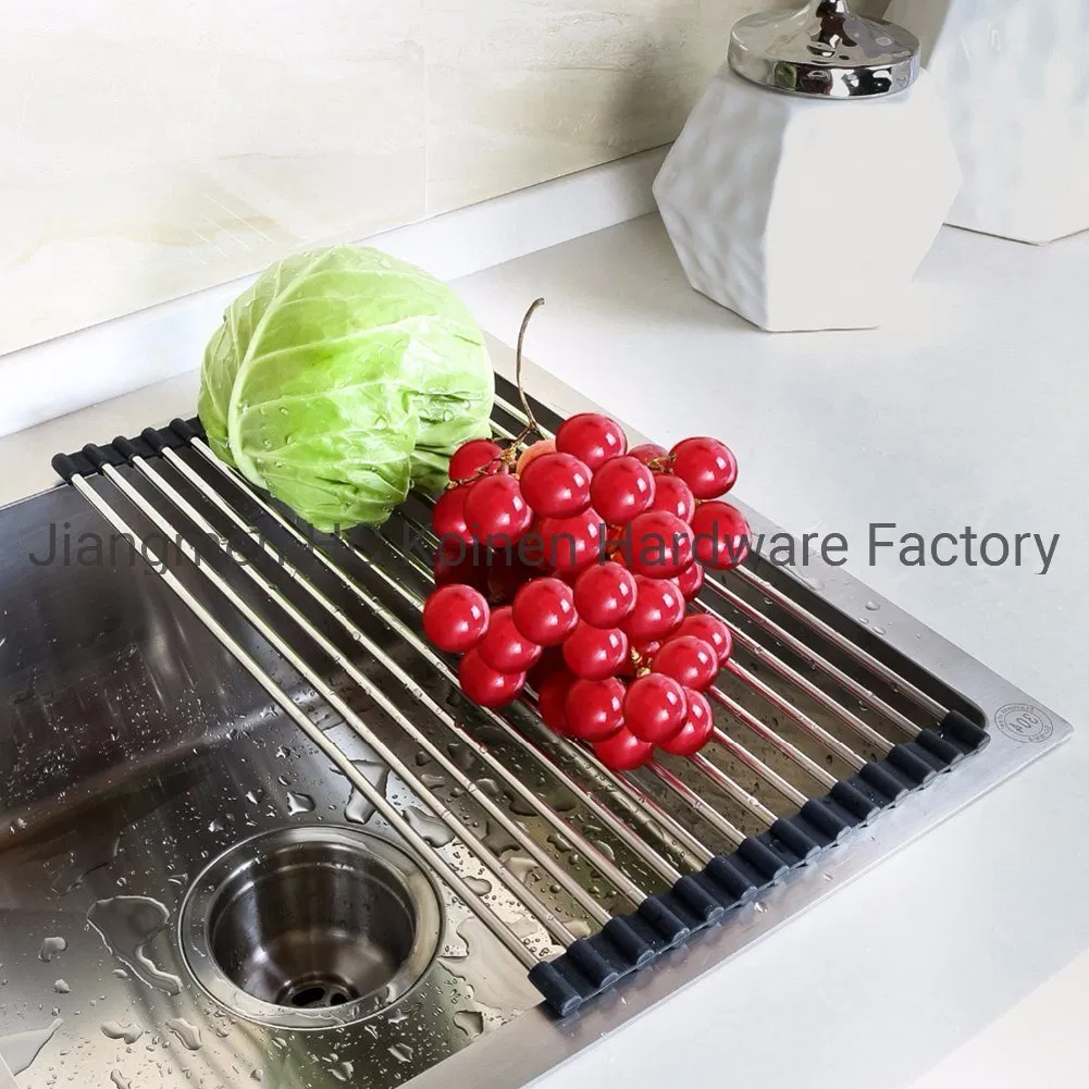 Stainless Steel Foldable Dish Rack Drainer for Easy Cleaning