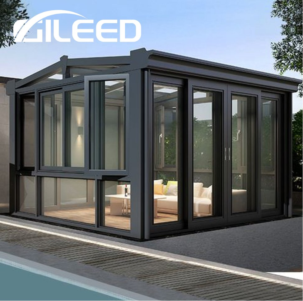 Best Price Aluminum Alloy Frame Glass Sunroom with Waterproof Soundproof Function