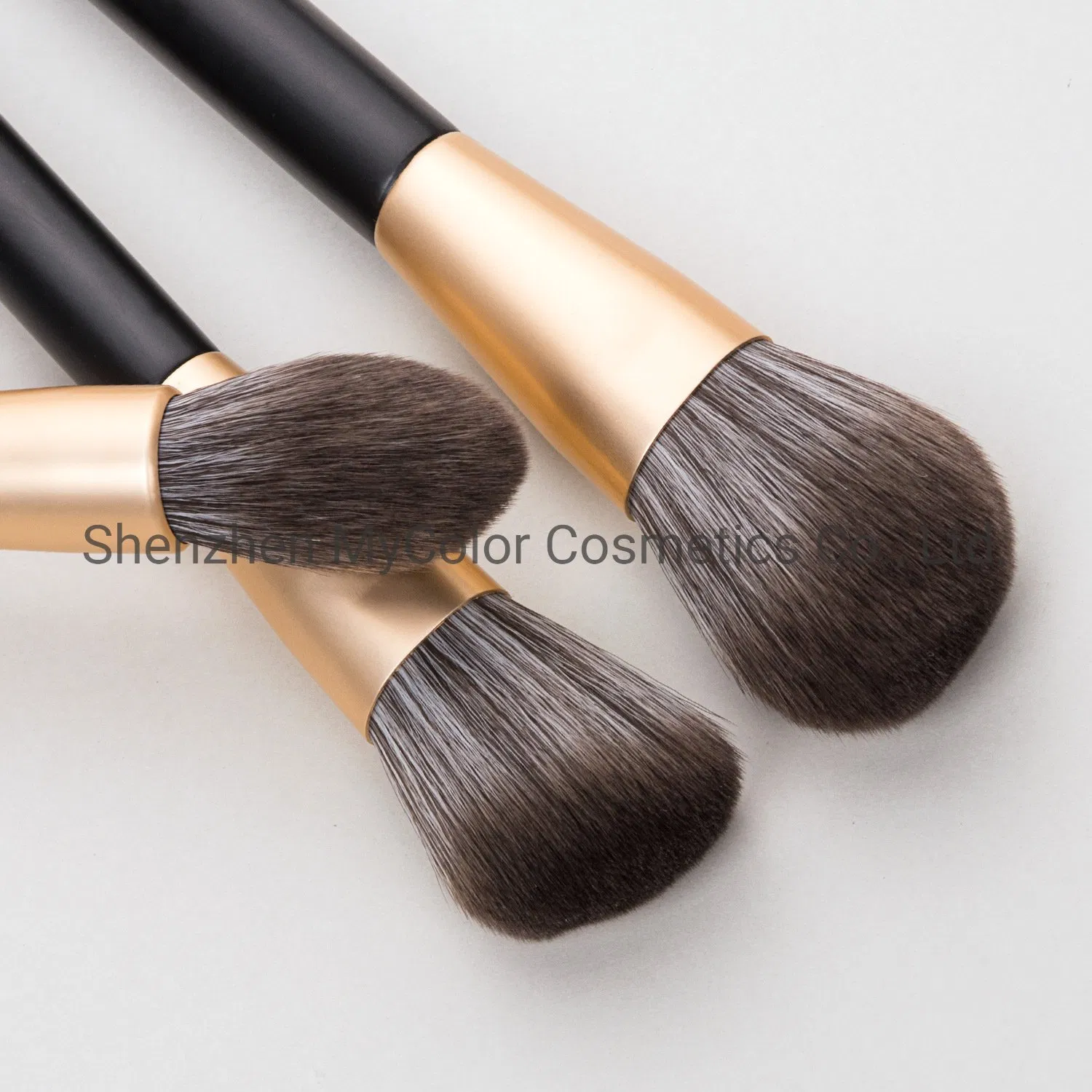 OEM Makeup Brushes Factory 7PCS Black Make up Brush Kit Cosmetic Brush Set Tool