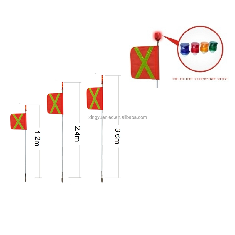 Светодиодный предупредительный хлыст для майнинга и внедорожников