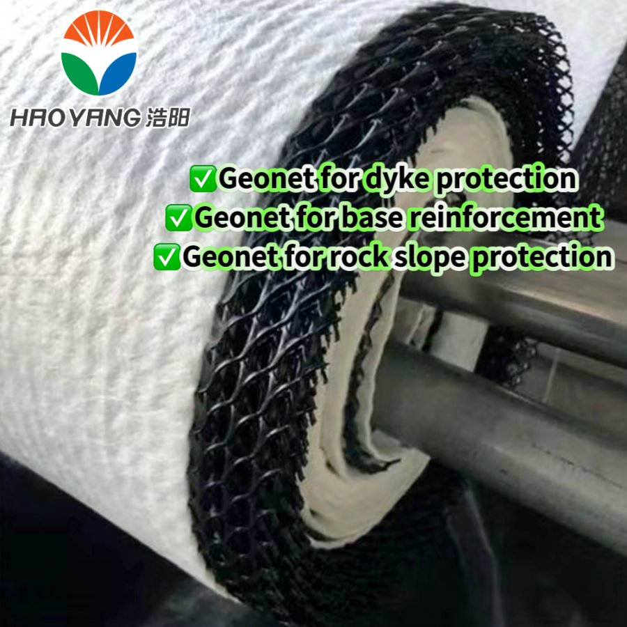 6m Width, 3D Composite Drainage Geonet in Landfill Network