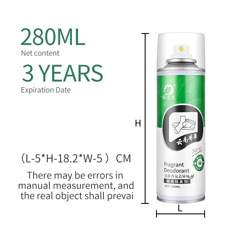 Wholesale Sneaker Shoe Deodorizer Spray Shoe and Shock Deodorant Spray for Shoes and Socks