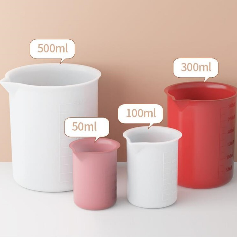 Separating Cups DIY Cake Epoxy Resin Jewelry Making Tools Silicone Measuring Cup
