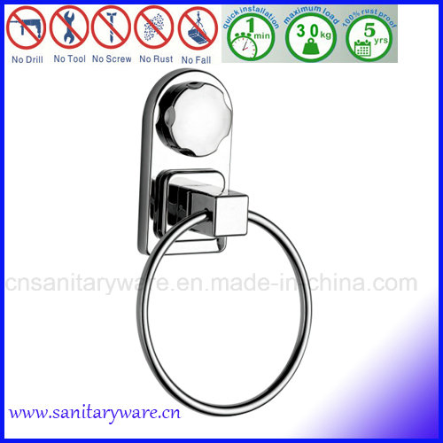 Настенное кольцо для полотенца хром с присоской