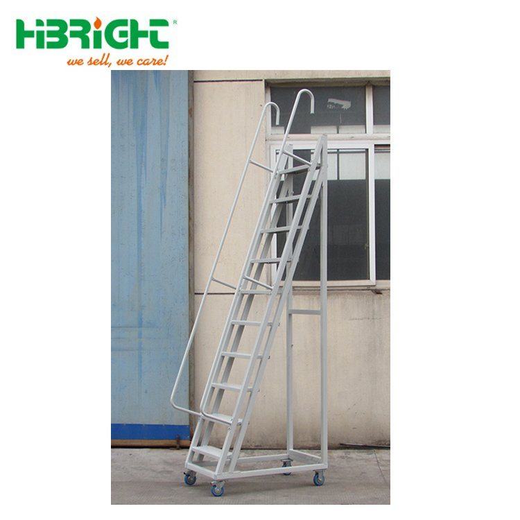 Heightening Customized Stock Picking Step Climbing Trolley with Handrail