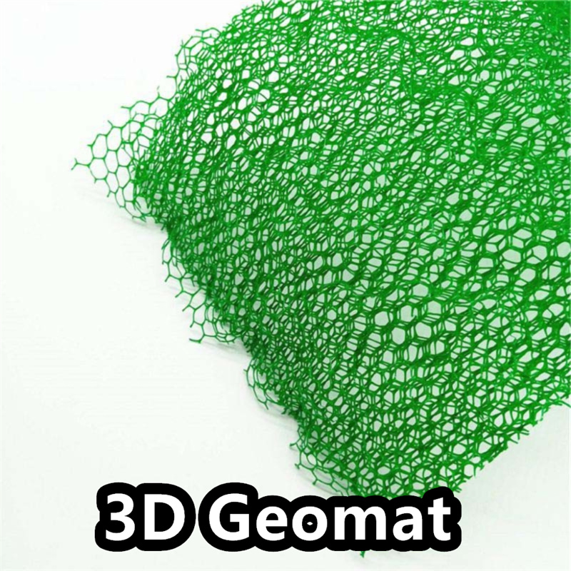 3D Geomat with Stereoscopic Drainage for Slope Protection