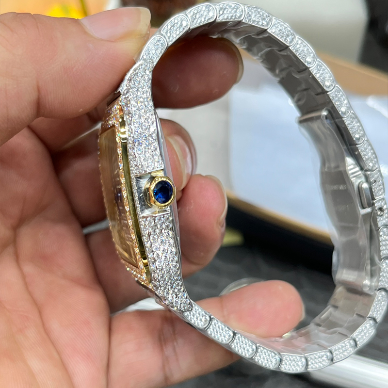 Top Quality Moissanite Diamond Iced out Designer Vvs Women's Gift Watches Mechanical Watches Wrist Watch Replica AAA Distributors Watch Men Watch