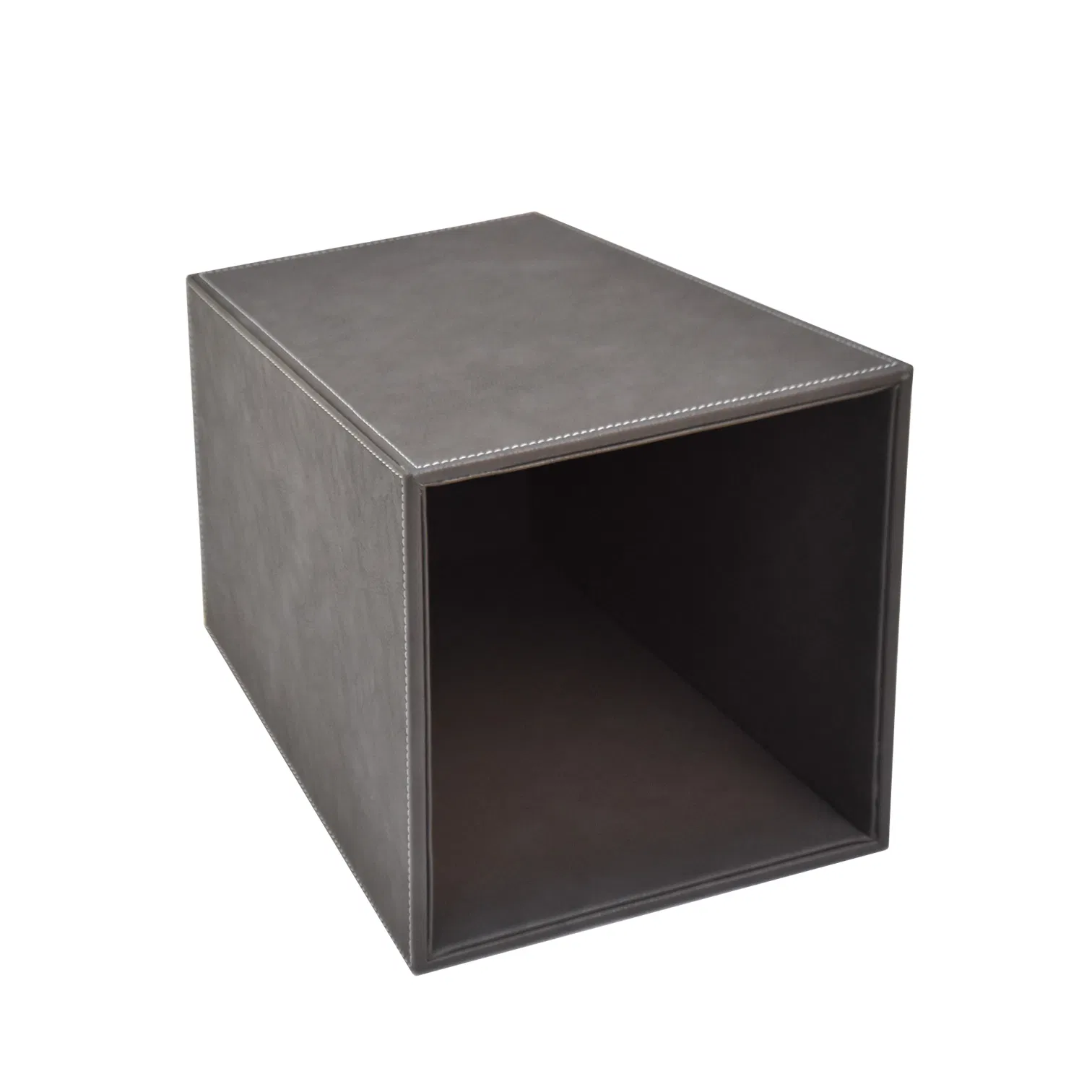 2023 Handmade Wholesale Supply High -End Leather Rubbish Bin Premium Trash Can