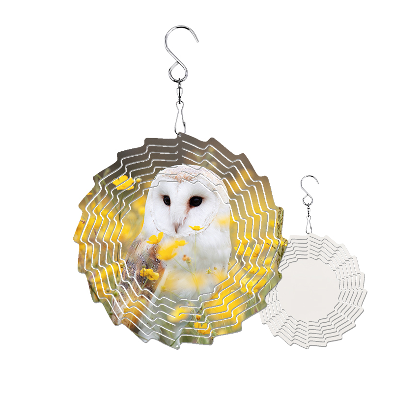 Sublimation Pumpkin Wind Spinner for Halloween Decoration