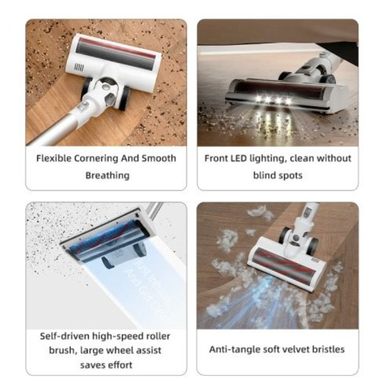 Lightweight Cordless Upright Vacuum for Home and Car Cleaning