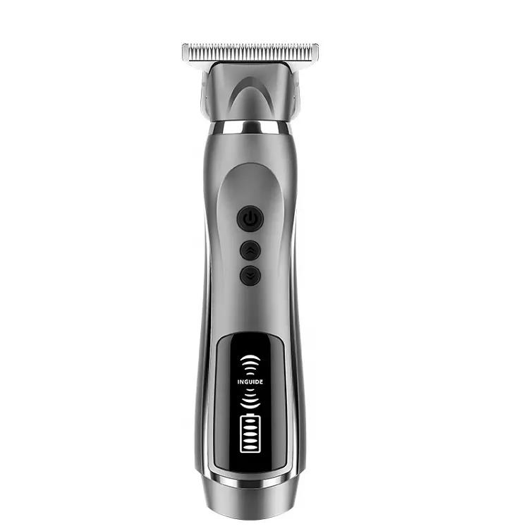 Rechargeable Hair Trimmer Metal Body Cutting Grooming Kit Barbershop Professional
