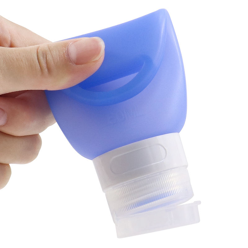 Portable 3oz Refillable Silicone Lotion Empty Travel Kit Bottle