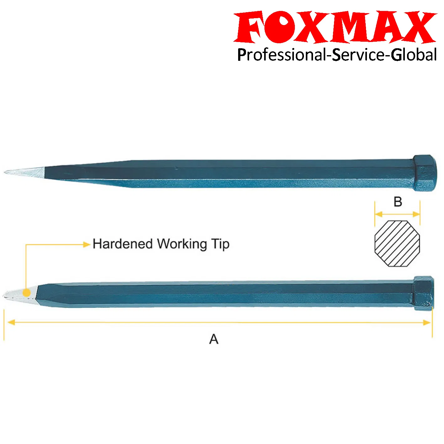 Кованое холодное долото для каменных и столярных работ