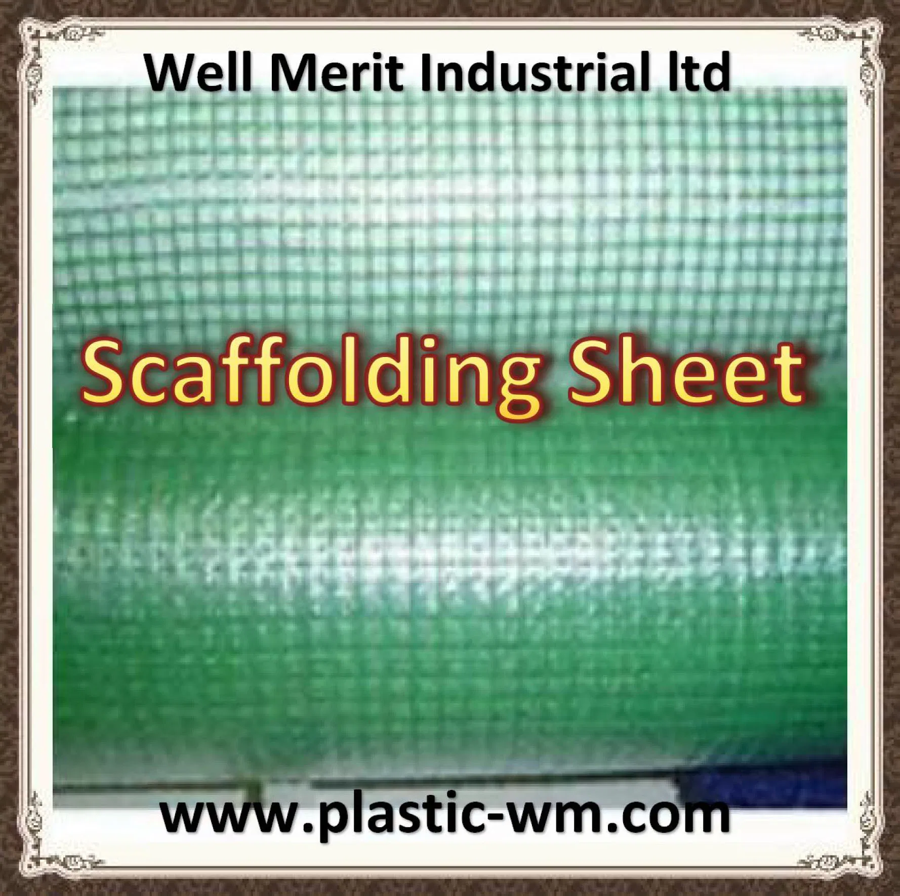 Monofilament Tarpaulin Polyethylene Scaffolding Sheet
