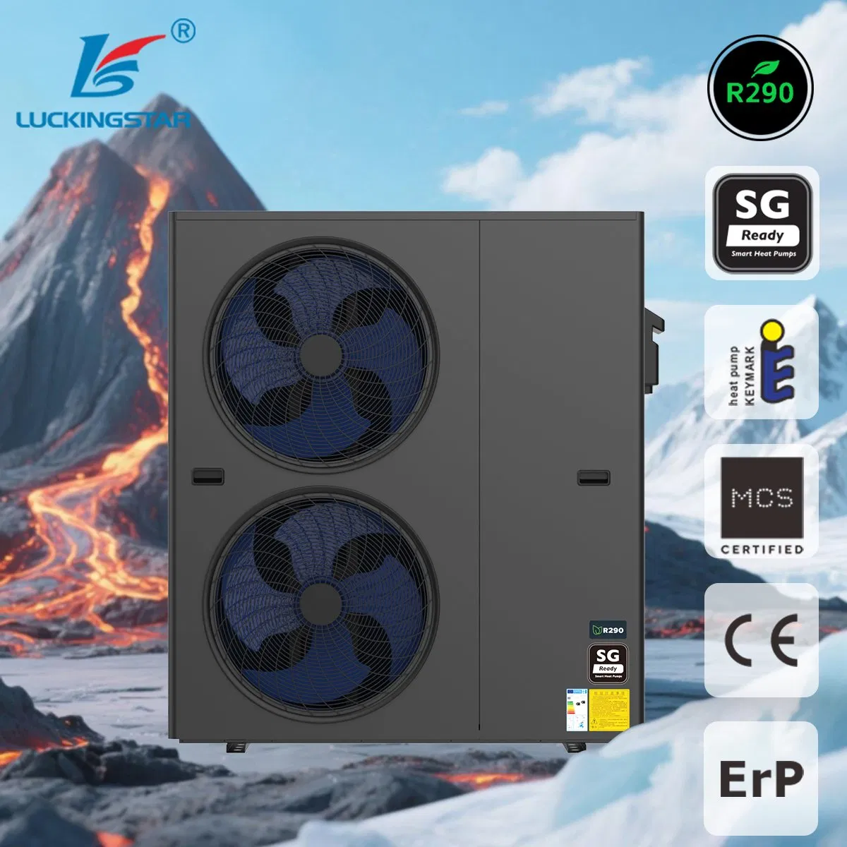 Thermodynamics Heat Pump Durable R290 Heat Pump for Cold Climate Home Heating and Cooling Hot Water Floor Heating