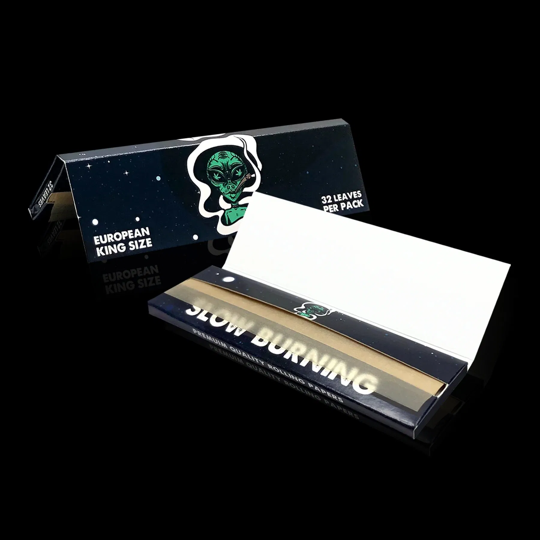 Customized 110mm King Size Slim Pure Untreated Extra Thin Tips Rolling Paper