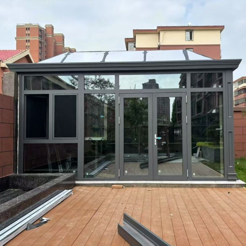Outdoor Glass House Sunroom Roof Panels Veranda House Sunroom Aluminium Houses