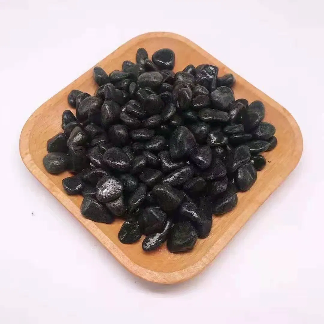 Competitive Price with High Quality Black Pebble for Paving Roads