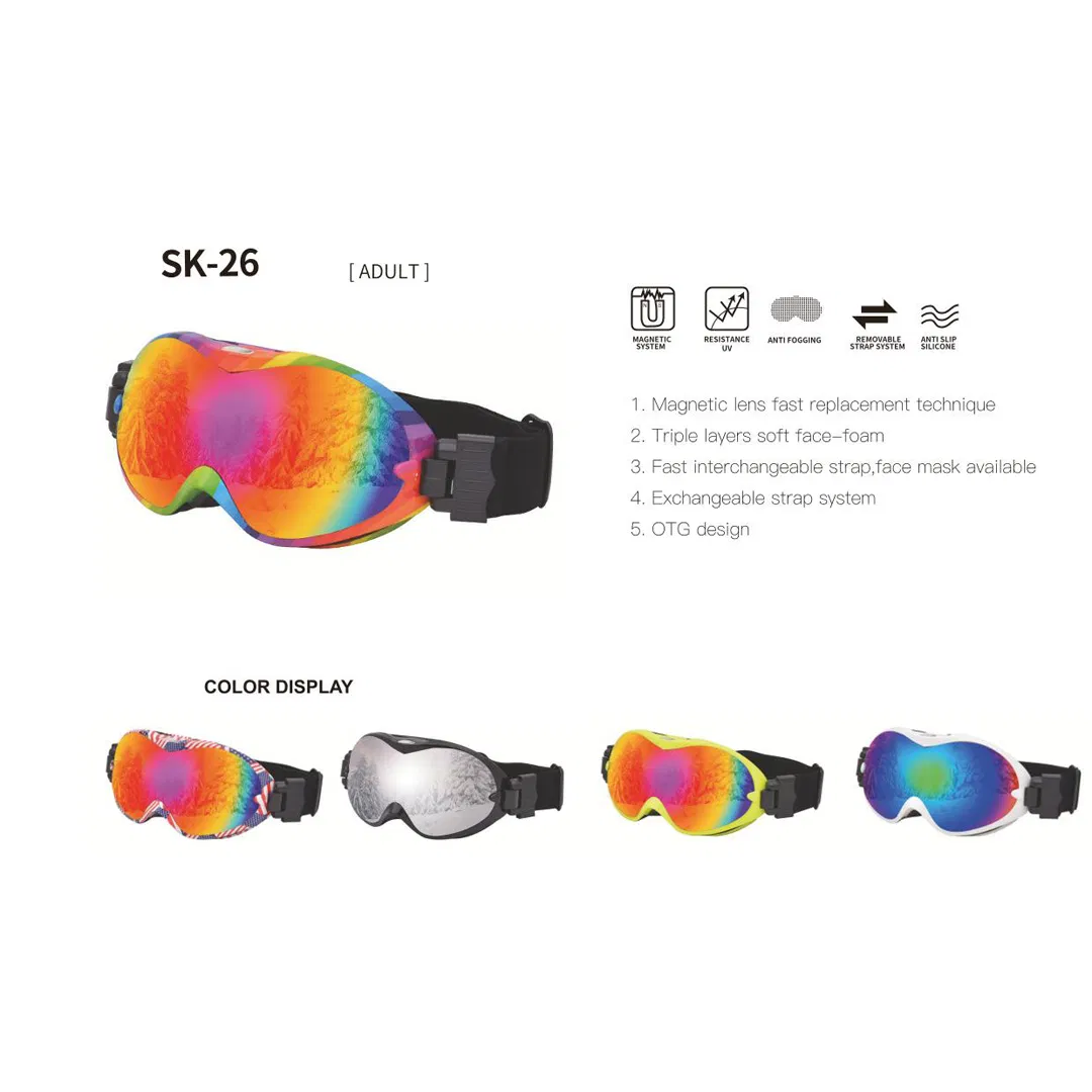 2026 Italian Winter Snow Sports League Olympppppic Wholesale OEM in Stock Italy Game Fashion Winter Safety Sports Snow Motocross Snowboard Ski Goggles