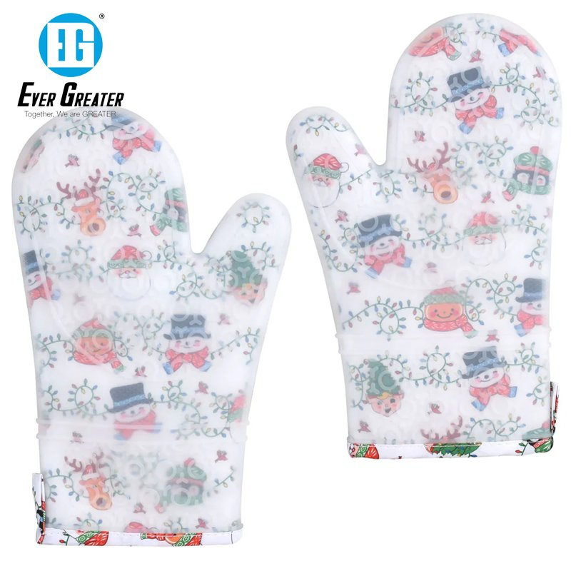 Premium Custom Oven Mitts Personalized Cotton Christmas Oven Mitt Set Heat-Resistant with Imprintable Logo Perfect