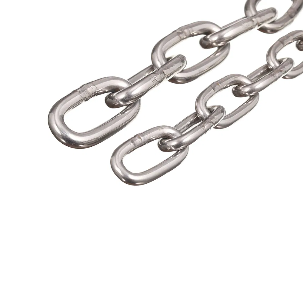 Lifting Yacht Boat Accessories DIN763 DIN766 Stainless Steel Chain for Marine Garden Rigging Hardware