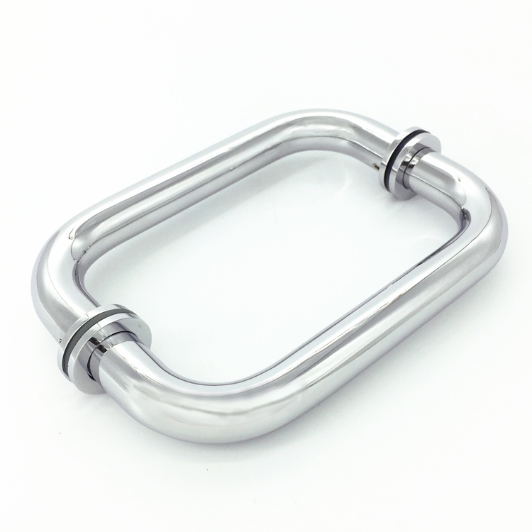 Stainless Steel Shower Hinge U-Shape Pull for Glass Door Handle