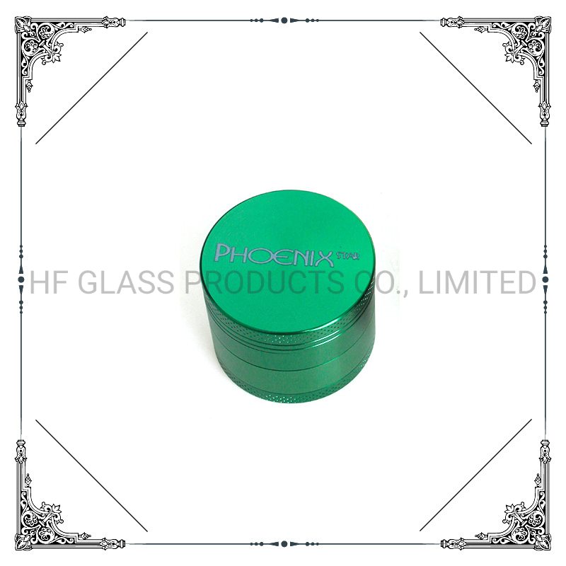 Phoenix Star Sleek Maximum-Strength Aircraft Grade Aluminum Stainless Steel Mesh Screen Filters Metal Smoking Accessories Wholesale Tobacco Herb Grinder