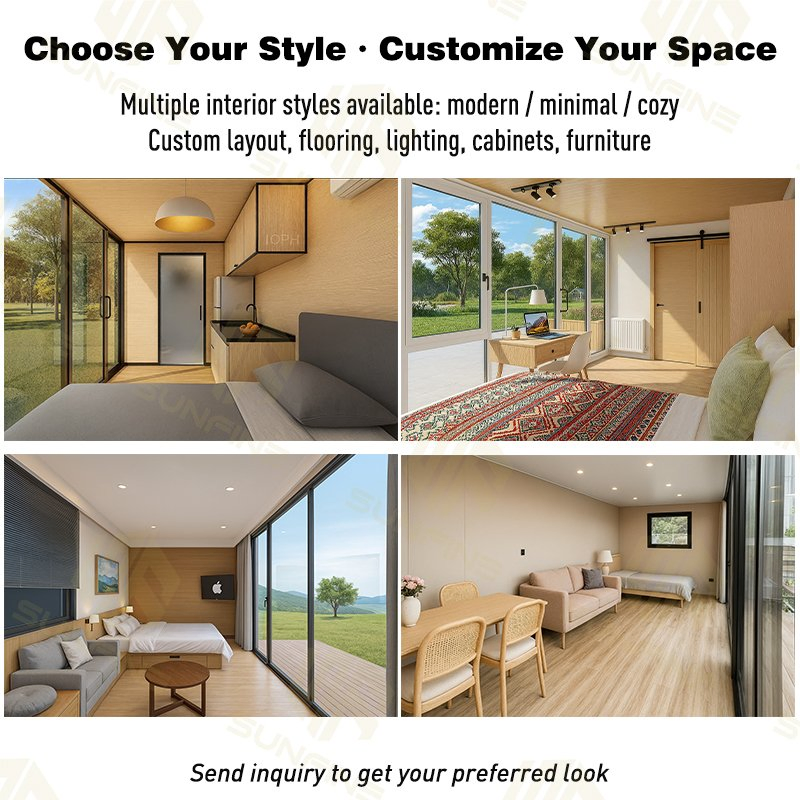 Premium Grade Prefabricated House Apple Cabin Tiny Casas Prefabricadas Modernas Homes Apple Cabin