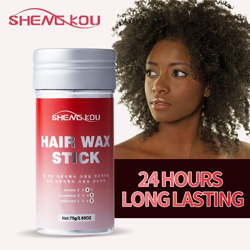 Professional Custom Private Label Good Smell 75g Portable Last 24 Hours Non Greasy Strong Hold Hair Wax Stick for All Hair Types