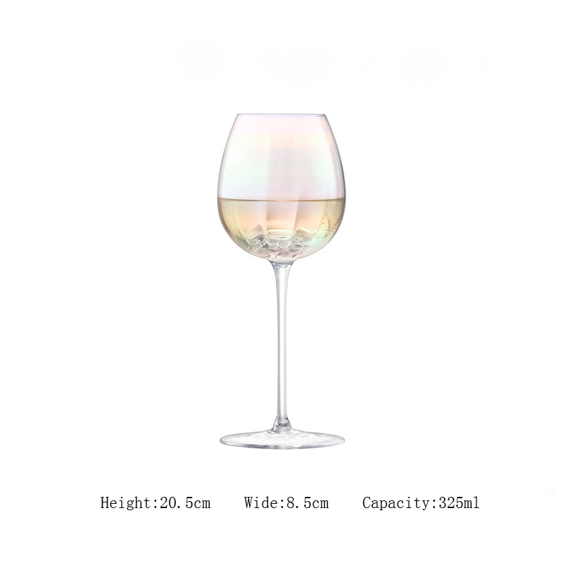 Pearlescent Mabei Pearl Excellent Design Goblet Crystal Glass Decanter and Goblet