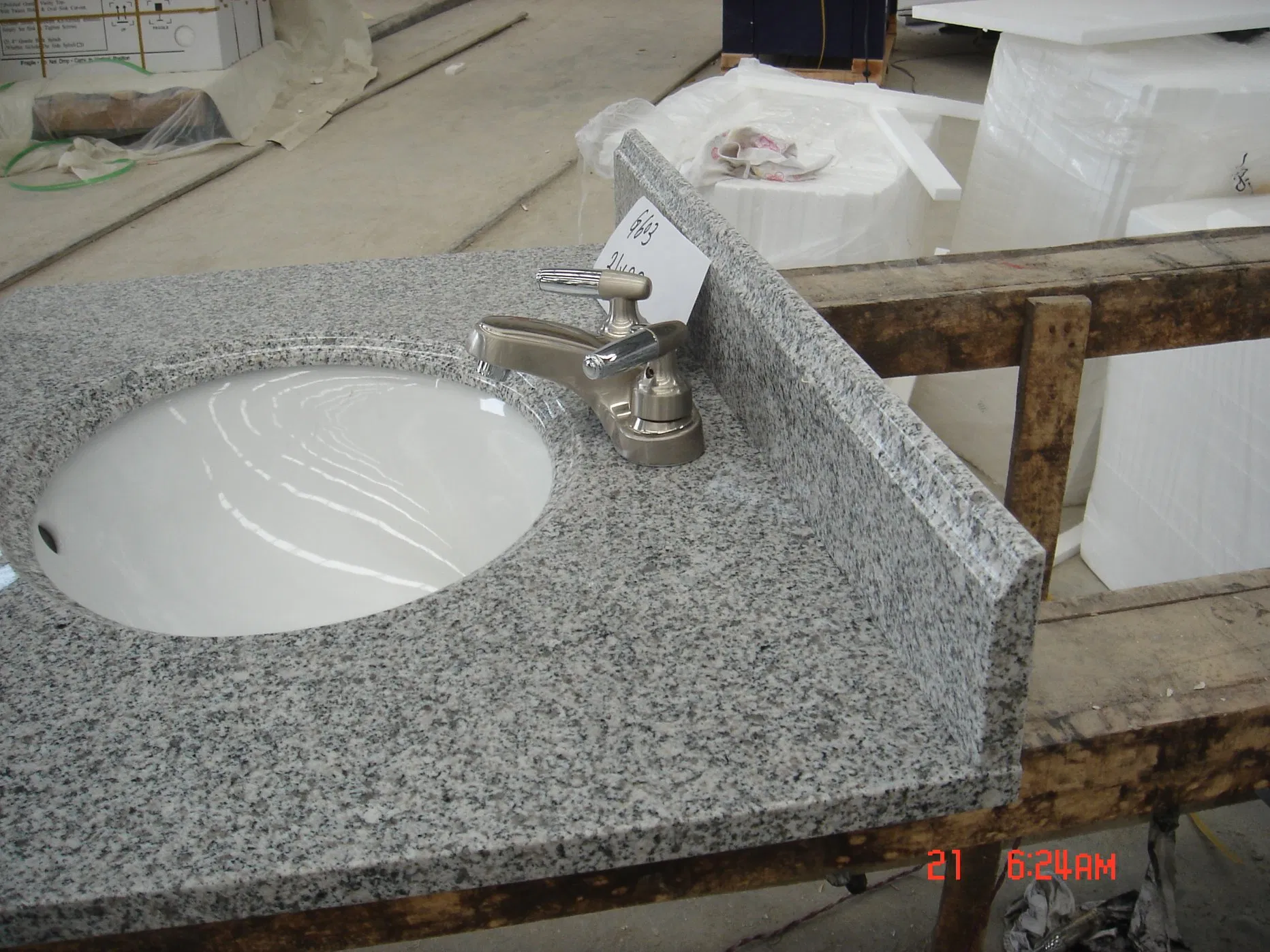 G603 Grey Granite Bathroom Vanity Tops for Sale