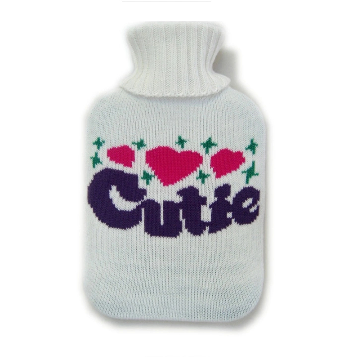 Hot Selling Classic Cheap Custom Pattern Soft Warm Knitted Cover for Rubber Hot Water Bottle Bag