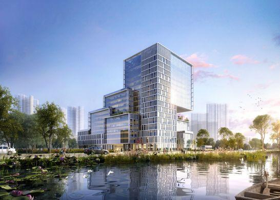 Luxury Steel Structure Frame Commercial Building Office