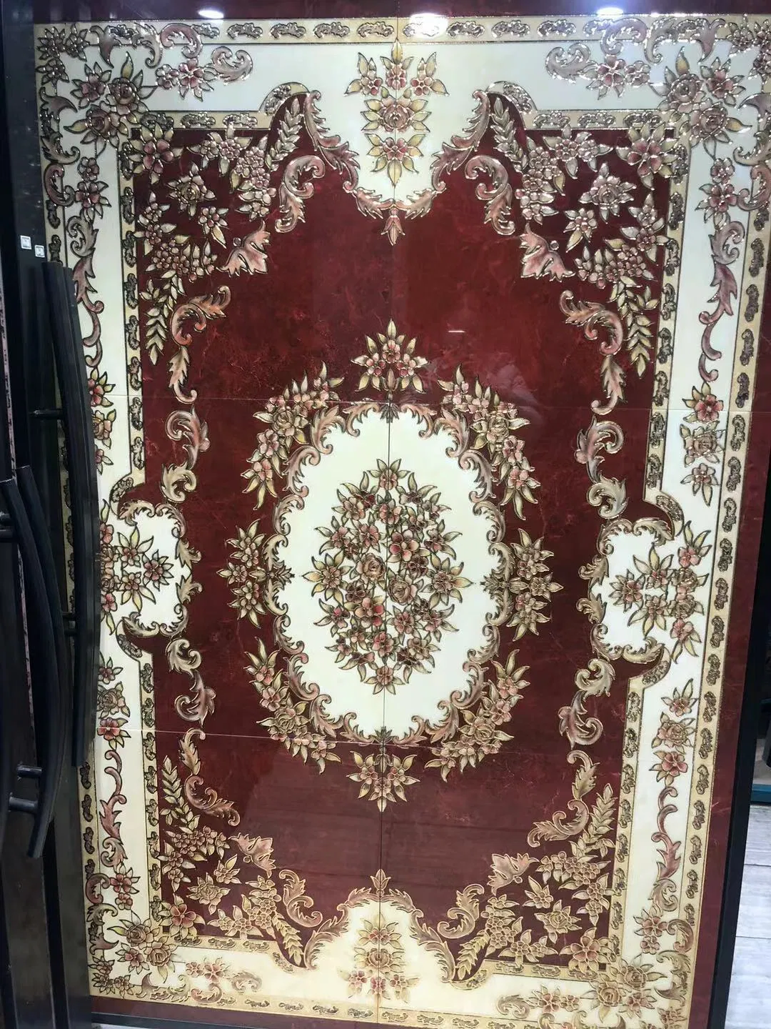 1200 X 1800 mm Large Size Fashion Design Polished Glazed Carpet Floor Ceramic Tile