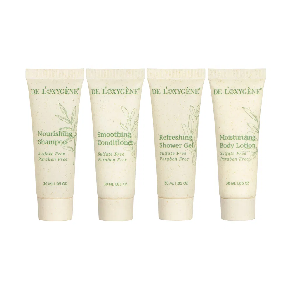 Wholesale Luxury Hotel Body Lotion Shower Gel Hair Conditioner Shampoo Toiletries Set