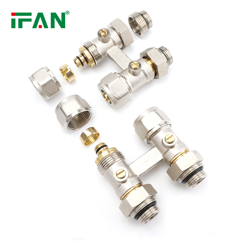 Ifan Floor Heating Systems Spacing 50mm Brass Thermostatic House Heating Straight H Radiator Valve