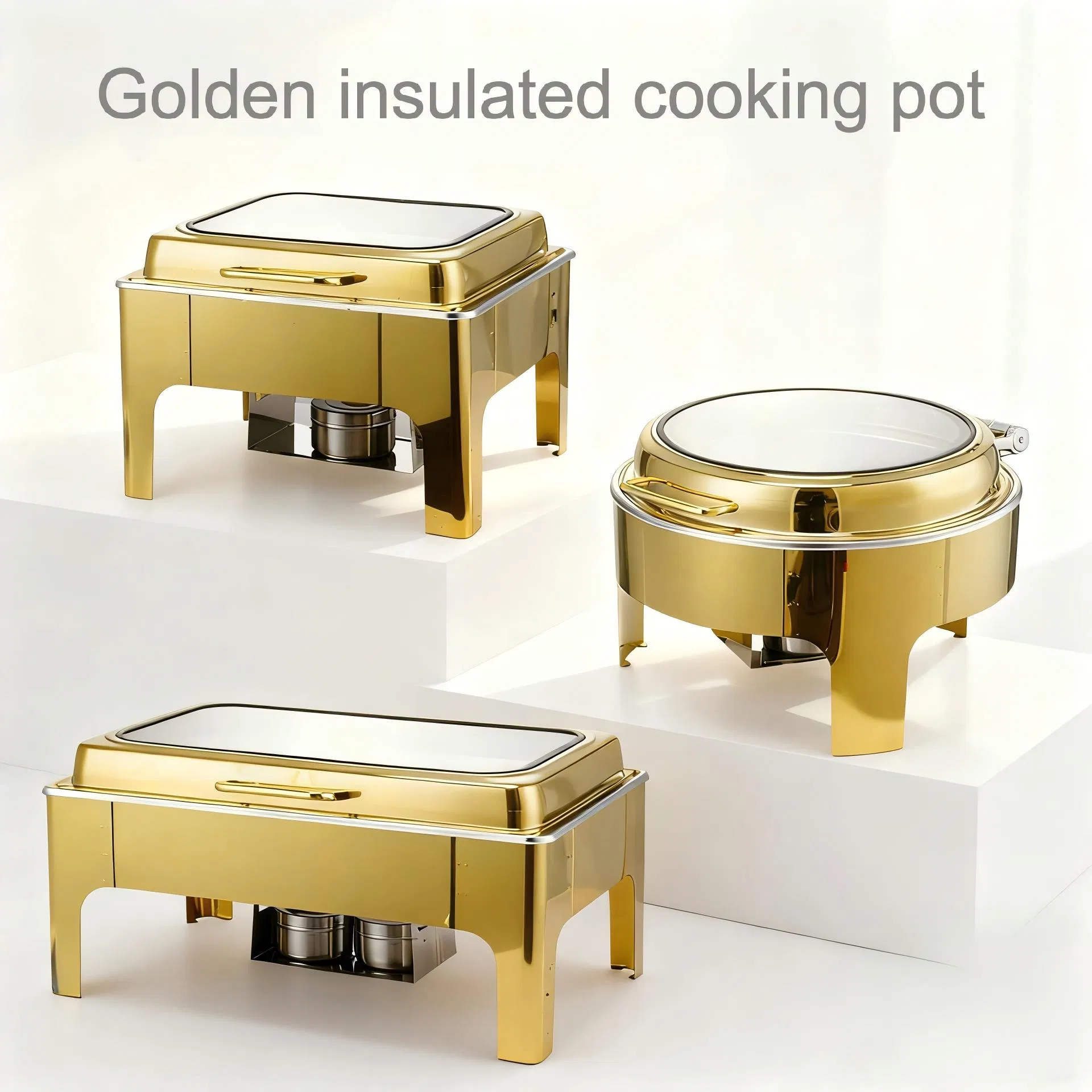 Hot Sale Hotel Equipment Compact Alcohol Stove with Elegant Glass Lid Design