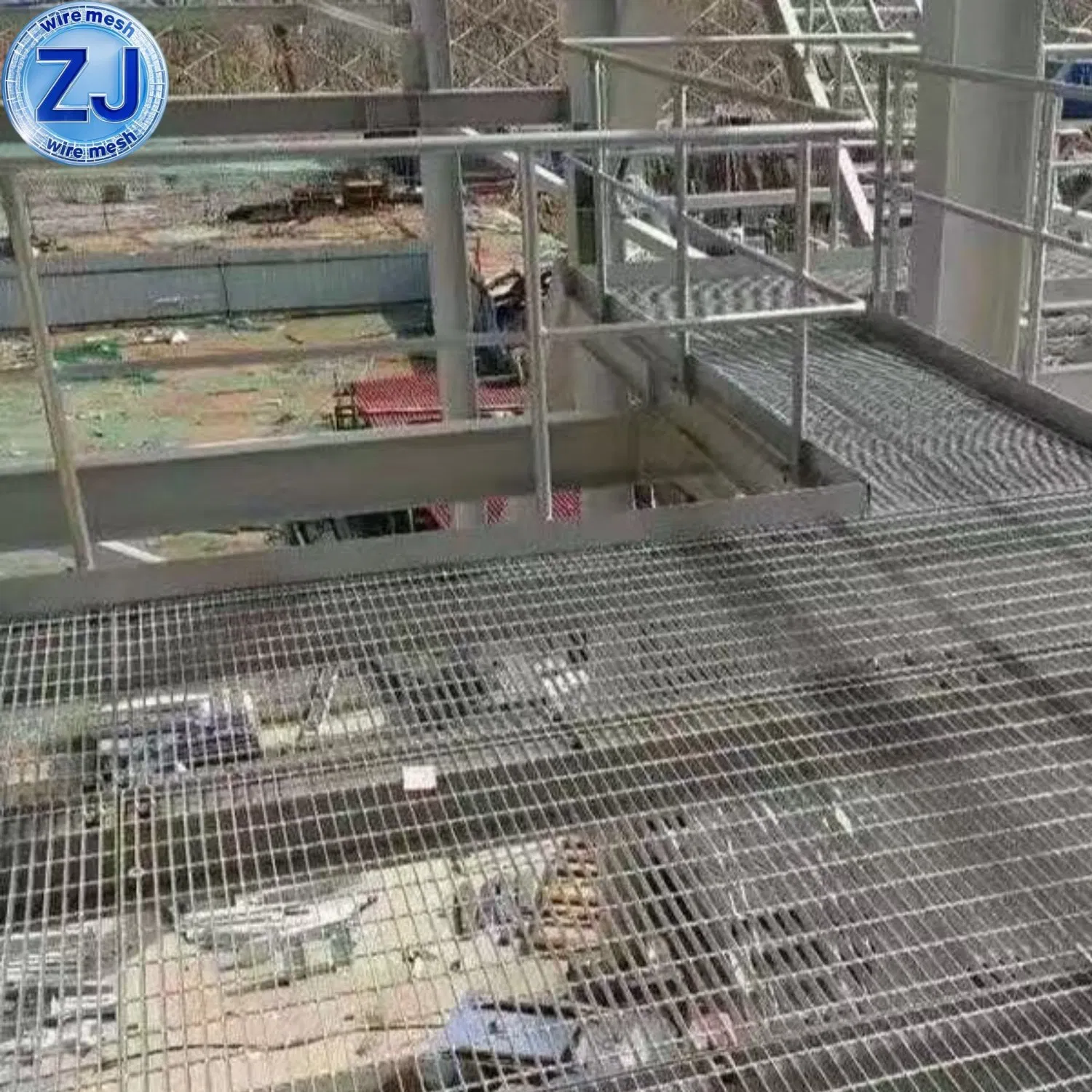 Stainless Steel Carbon Metal Floor Grating with Smooth Plain Tooth Flat Bearing Bar Galvanized Steel Grating for Industrial Commercial Building Materials
