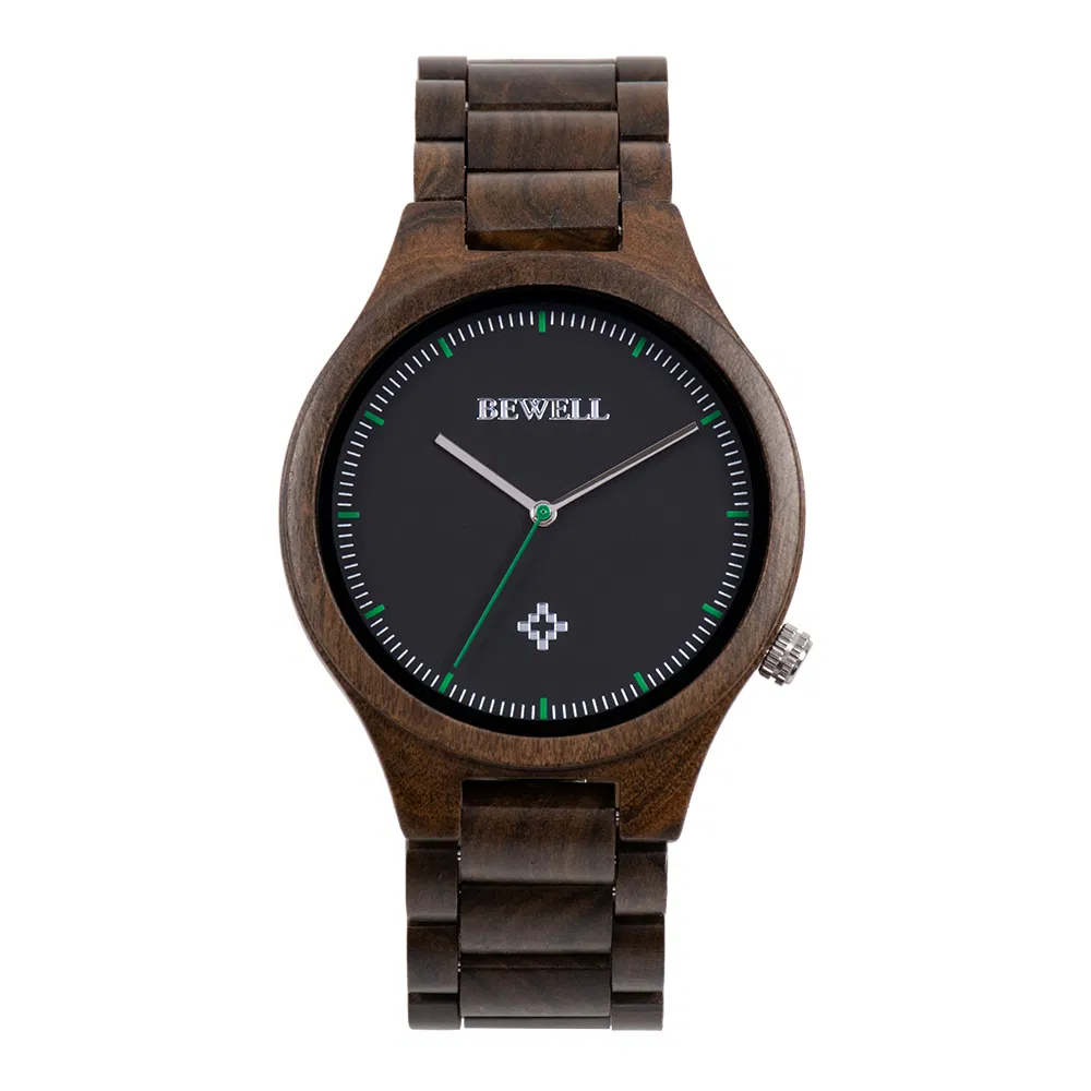 China Manufacturer Best Sell Black Sandalwood Natural Pattern Wood Watch