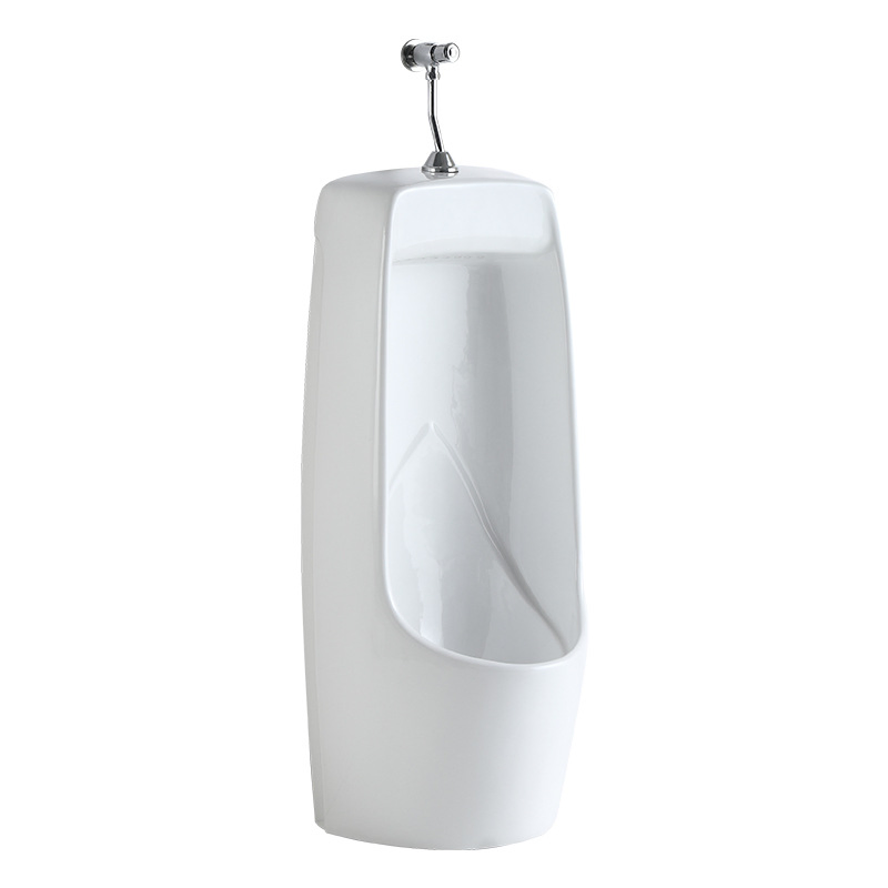 China Supplier Ceramic Hand Pressing Wall Hung Urinal Wholesale Sanitary Ware for Men