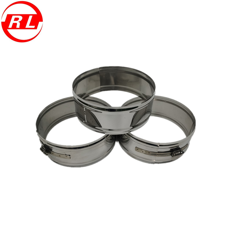 Широкий замковый хомут для дымохода из нержавеющей стали